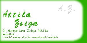 attila zsiga business card